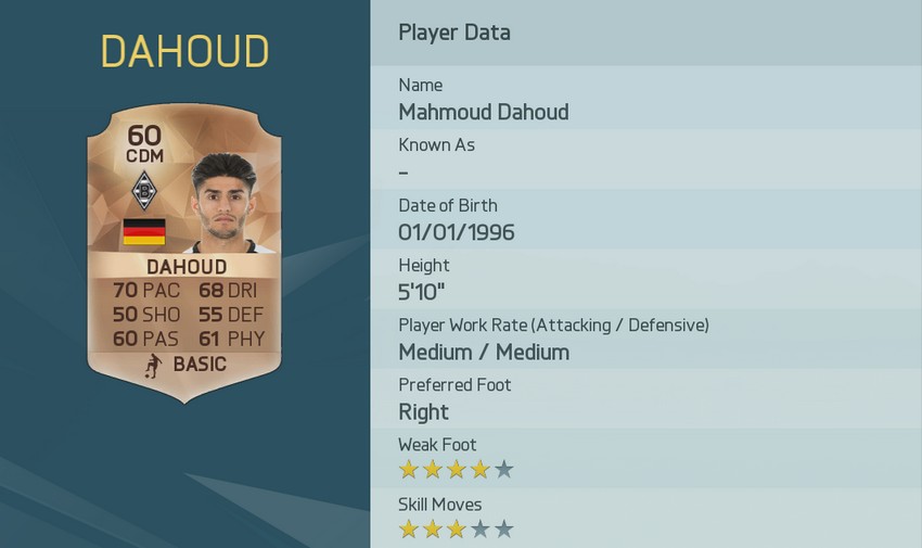 Dahoud Fifa 16